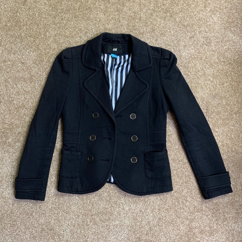 H&M military petit blazer